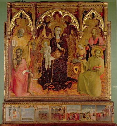 Altarbild der Madonna des Schnees, ca. 1430-32 von Stefano Sassetta